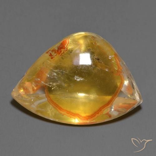 14.92ct Natürlicher Mehrfarbig Quarz mit Markasit, Fantasie, Transparent