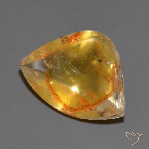 9,17 ctw natürlicher Mehrfarbig Quarz mit Markasit, Fantasie, Transparent