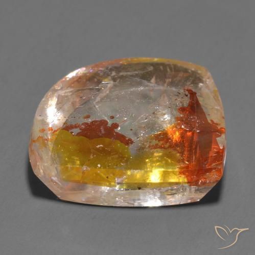 9,17 ctw natürlicher Mehrfarbig Quarz mit Markasit, Fantasie, Transparent