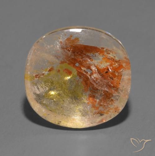 9,17 ctw natürlicher Mehrfarbig Quarz mit Markasit, Kissen, Transparent