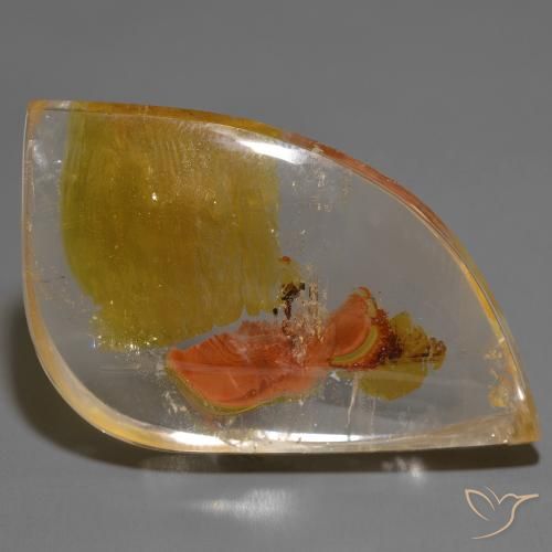 74.99ct Natürlicher Mehrfarbig Quarz mit Markasit, Fantasie, Transparent