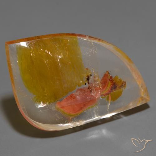 9,17 ctw natürlicher Mehrfarbig Quarz mit Markasit, Fantasie, Transparent