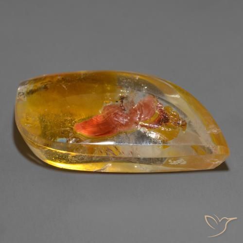 9,17 ctw natürlicher Mehrfarbig Quarz mit Markasit, Fantasie, Transparent