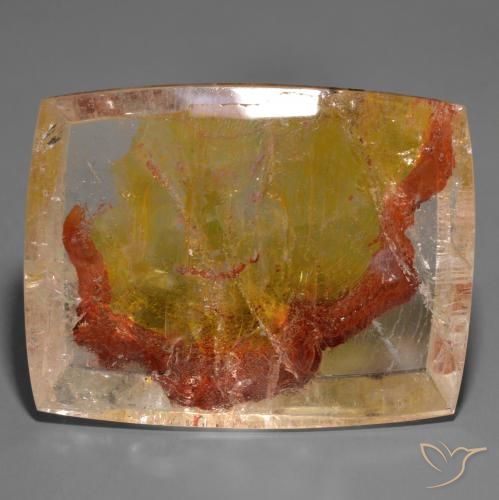 162.38ct Natürlicher Mehrfarbig Quarz mit Markasit, Baguette, Transparent