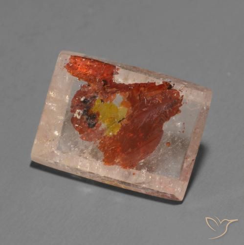 9,17 ctw natürlicher Mehrfarbig Quarz mit Markasit, Baguette, Transparent
