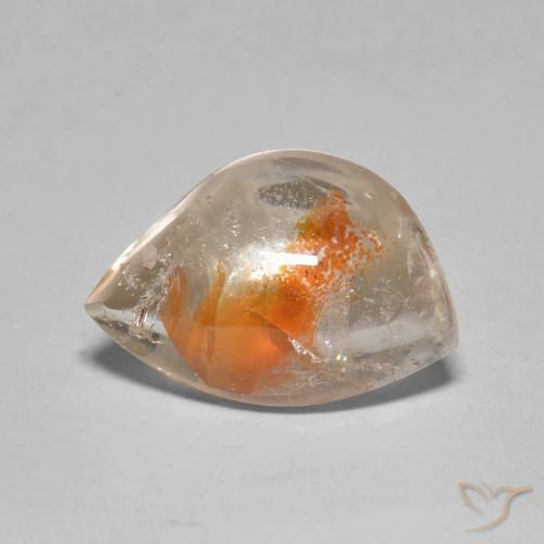 4.61ct Natürlicher Mehrfarbig Quarz mit Markasit, Fantasie, Transparent
