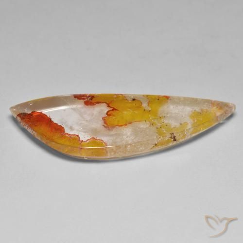 9,17 ctw natürlicher Orange-Gold Quarz mit Markasit, Fantasie, Transparent