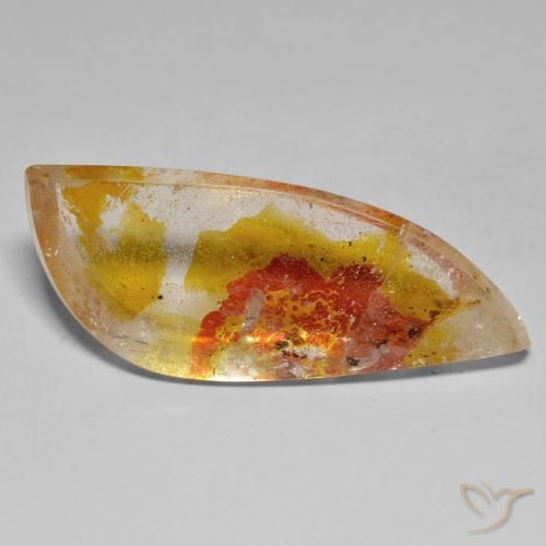 33.53ct Natürlicher Mehrfarbig Quarz mit Markasit, Fantasie, Transparent