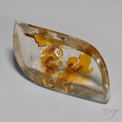 33.96ct Natürlicher Mehrfarbig Quarz mit Markasit, Fantasie, Transparent