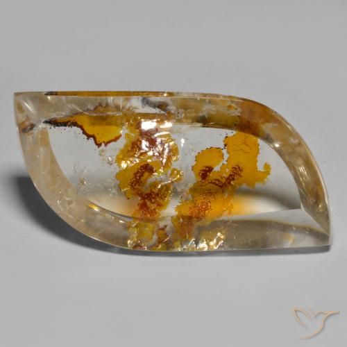 9,17 ctw natürlicher Mehrfarbig Quarz mit Markasit, Fantasie, Transparent