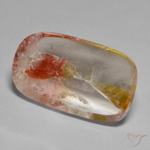 9,17 ctw natürlicher Mehrfarbig Quarz mit Markasit, Kissen, Transparent