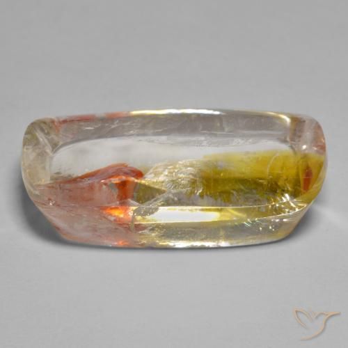9,17 ctw natürlicher Mehrfarbig Quarz mit Markasit, Kissen, Transparent