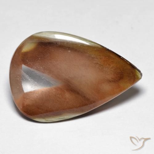 13.75ct Natürlicher Mehrfarbig Quarz mit Markasit, Birnenform, Lichtdurchlässig