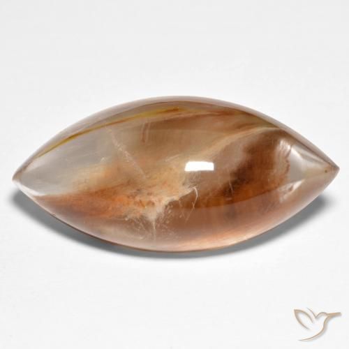 28.92ct Natürlicher Mehrfarbig Quarz mit Markasit, Marquise, Transparent