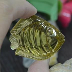 105,35 ctw natürlicher gelber Quarz, Fantasieschliff, Transparent