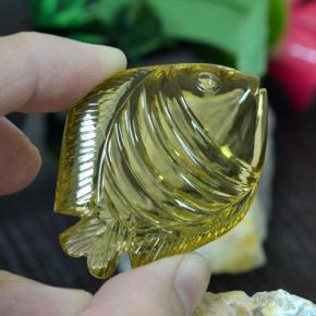 105,35 ctw natürlicher gelber Quarz, Fantasieschliff, Transparent