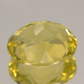 3,61 ctw natürlicher gelber Quarz, Oval Schliff, VVS-VS