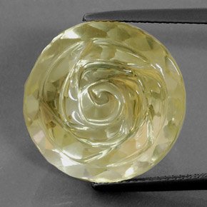 21,03 ctw natürlicher gelber Quarz, Transparent, Transparent / Lichtdurchlässig