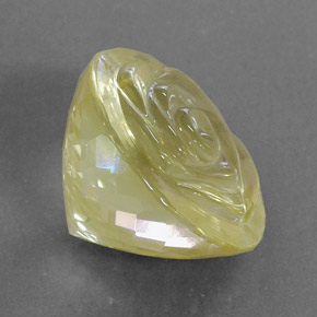 21,03 ctw natürlicher gelber Quarz, Transparent, Transparent / Lichtdurchlässig