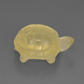 18,65 ctw natürlicher gelber Quarz, Transparent, Transparent / Lichtdurchlässig