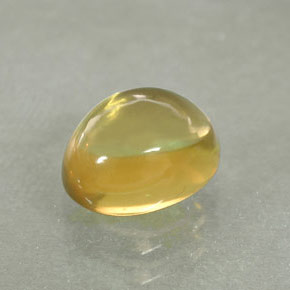 1,61 ctw natürlicher gelber Quarz, Oval Schliff, Transparent