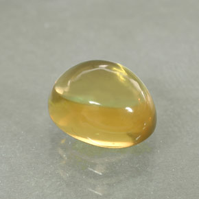 1,61 ctw natürlicher gelber Quarz, Oval Schliff, Transparent
