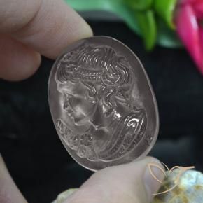 9,17 ctw natürlicher Klares Weiß Quarz, Oval, Transparent