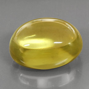 39,75 ctw natürlicher gelber Quarz, Oval Schliff, Transparent
