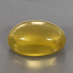 29,30 ctw natürlicher gelber Quarz, Oval Schliff, Transparent
