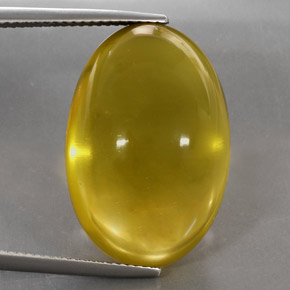 29,30 ctw natürlicher gelber Quarz, Oval Schliff, Transparent