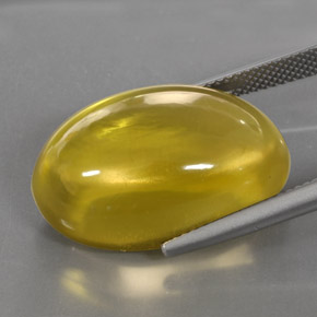 29,30 ctw natürlicher gelber Quarz, Oval Schliff, Transparent