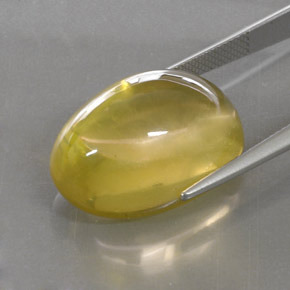 27,87 ctw natürlicher gelber Quarz, Oval Schliff, Transparent