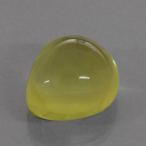 17,87 ctw natürlicher gelber Quarz, Birnenform, Transparent
