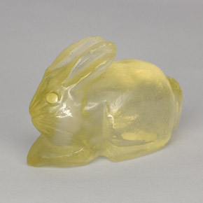 32,44 ctw natürlicher gelber Quarz, Transparent, Transparent / Lichtdurchlässig