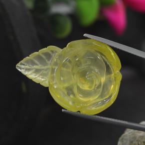 41,25 ctw natürlicher gelber Quarz, Fantasieschliff, Transparent