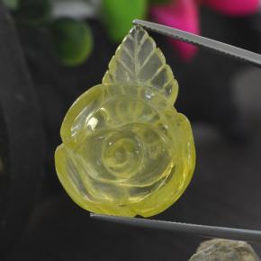 41,25 ctw natürlicher gelber Quarz, Fantasieschliff, Transparent