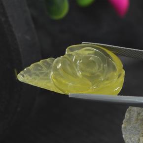 41,25 ctw natürlicher gelber Quarz, Fantasieschliff, Transparent
