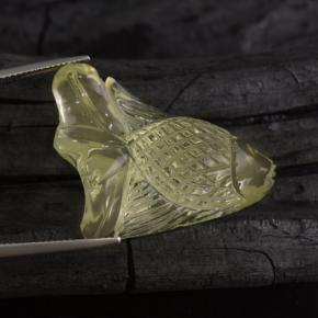 42,75 ctw natürlicher gelber Quarz, Fantasieschliff, Transparent