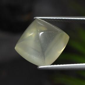 8,57 ctw natürlicher grüner Quarz, Kissenschliff, Transparent