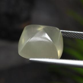 8,57 ctw natürlicher grüner Quarz, Kissenschliff, Transparent