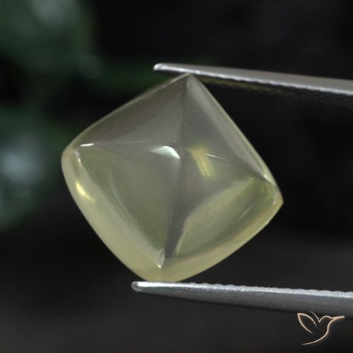 8.59ct Natürlicher Medium Green  Quarz, Kissen, Transparent