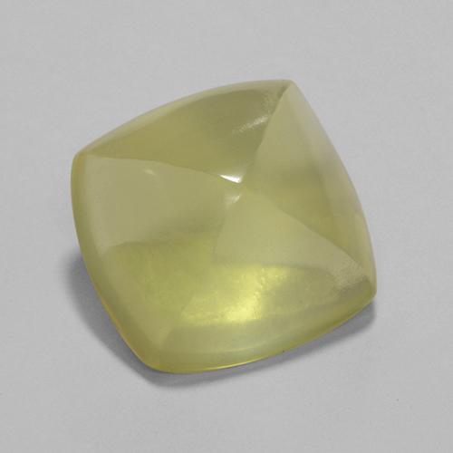 7,89 ctw natürlicher gelber Quarz, Kissenschliff, Transparent