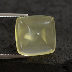 8,05 ctw natürlicher gelber Quarz, Kissenschliff, Transparent