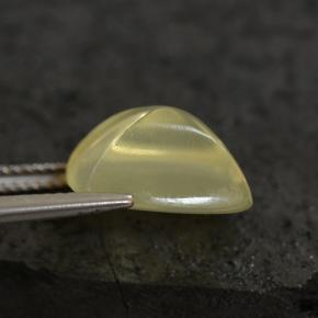 8,05 ctw natürlicher gelber Quarz, Kissenschliff, Transparent