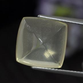 7,66 ctw natürlicher gelber Quarz, Kissenschliff, Transparent