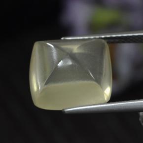 7,66 ctw natürlicher gelber Quarz, Kissenschliff, Transparent