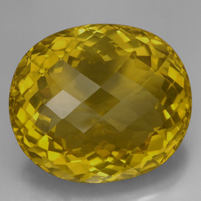 170,90 ctw natürlicher gelber Quarz, Oval Schliff, VVS