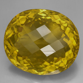 170,90 ctw natürlicher gelber Quarz, Oval Schliff, VVS