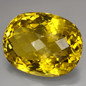 223,80 ctw natürlicher gelber Quarz, Oval Schliff, VVS-VS
