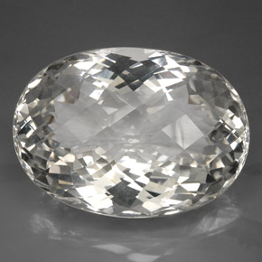 418,80 ctw natürlicher weißer Quarz, Oval Schliff, IF